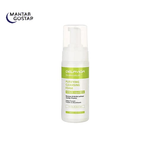 فوم-شستشوی-صورت-مناسب-پوست-چرب-و-آکنه-ای-150میلی-لیتر-دلاویگا-Delaviga-