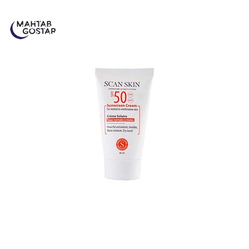 کرم-ضد-آفتاب-پوست-نرمال-تا-مختلط--فاقد-رنگ-اسکن-اسکین-Scan-Skin-