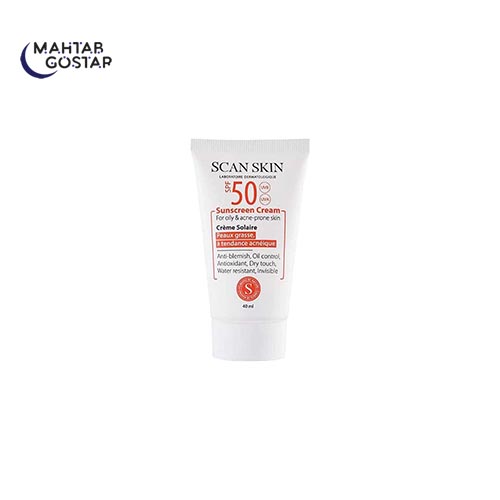 کرم-ضد-آفتاب-پوست-چرب-و-مستعد-اکنه-اسکن-اسکین-Scan-Skin-