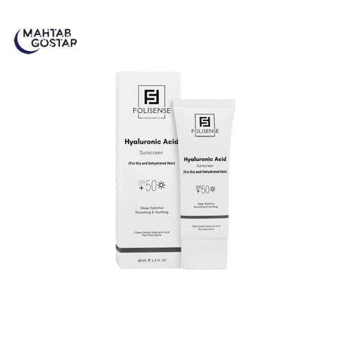ضد-آفتاب-هیالورونیک-اسید-SPF50+-مناسب-پوست-خشک-فولی-سنس-Folisense-